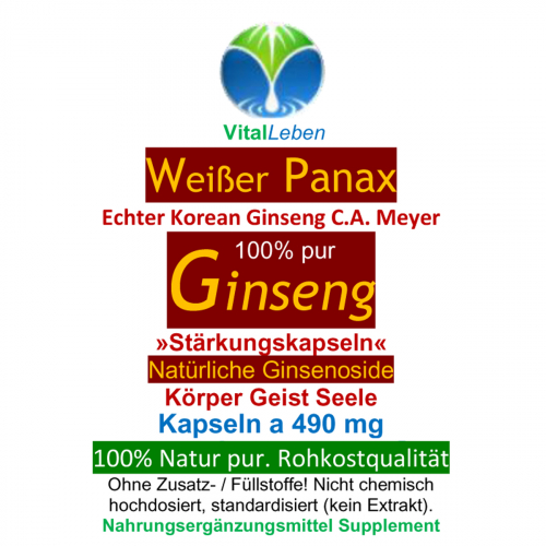 Korea Panax Ginseng Pur 720 Kapseln