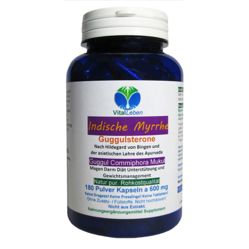 Guggul Indische Myrrhe Ayurveda Guggulsterone 720 Pulver Kapseln