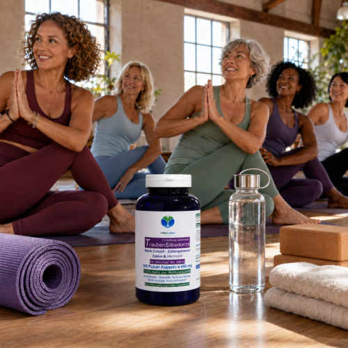 Traubensilberkerze 180 Kapseln Frauenpflanze für Lebensmitte, Wechseljahre, Menopause. Cimicifuga Black Cohosh. Hormonfrei. Kein Extrakt, nicht hochdosiert. NATUR pur. OHNE ZUSATZSTOFFE.