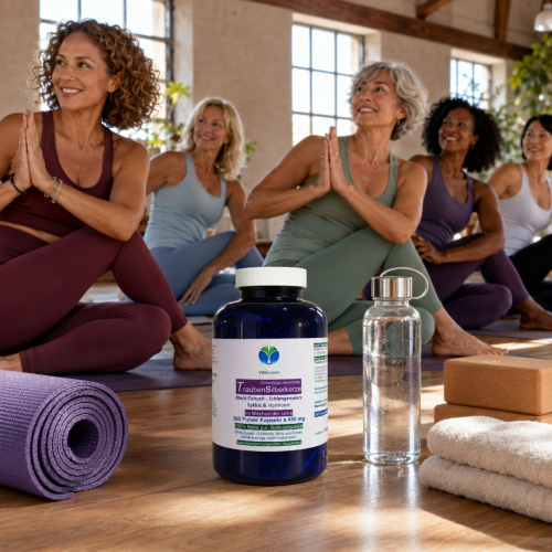 Traubensilberkerze 360 Kapseln Frauenpflanze für Lebensmitte, Wechseljahre, Menopause. Cimicifuga Black Cohosh. Hormonfrei. Kein Extrakt, nicht hochdosiert. NATUR pur. OHNE ZUSATZSTOFFE.