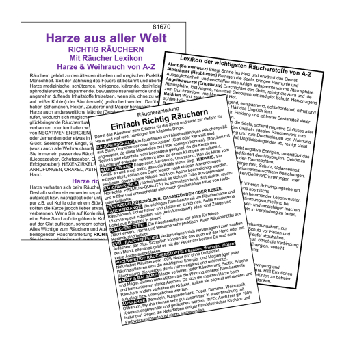 TOP 5 Reine Weihrauch Harze zum räuchern 5 x 50ml