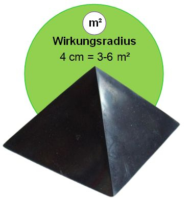 SCHUNGIT Pyramide 4cm [3-tlg SET] 1x POLIERTE Pyramide 40mm für SCHUTZ, NEGATIVES abschirmen, Home-Office uvm. Inklusive 1x TÄSCHCHEN und 1x BESCHREIBUNG [ORIGINAL aus KARELIEN)