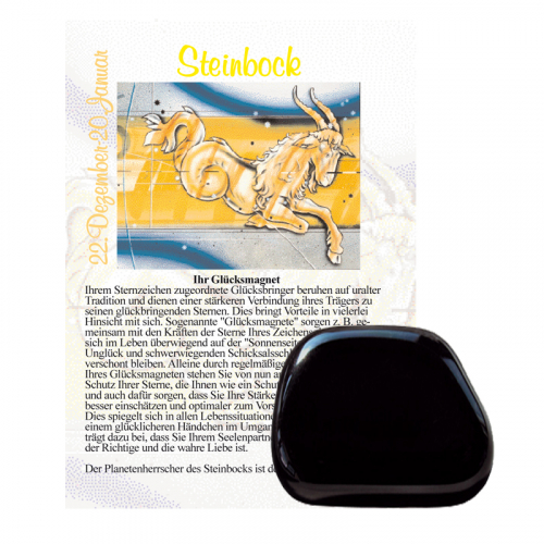 Onyx Glücksmagnet ca. 2-4cm Steinbock