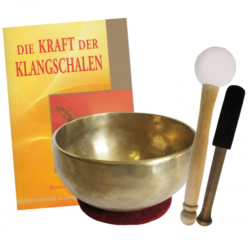 Therapie Klangschale Universalschale ca. 400-500g + Buch von Horst Oberle
