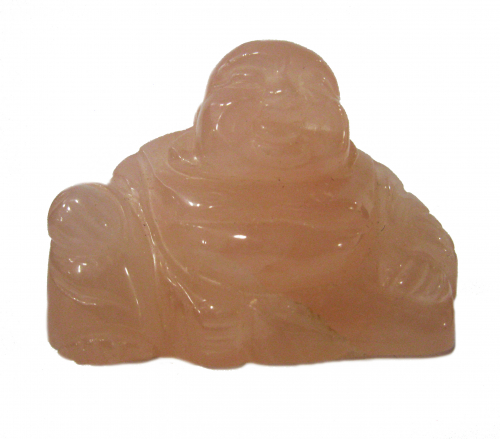 Rosenquarz Buddha ca.5x4cm