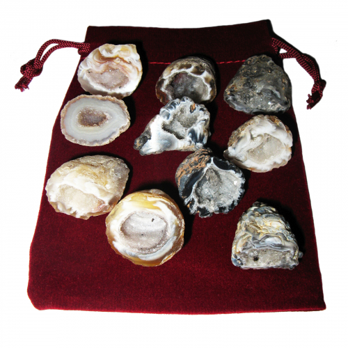 Feengarten 21 teiliges Geschenk-Set mit 10 Geoden a 2-2,5 cm