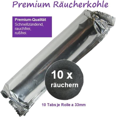 Schamanische Rauhnacht 7-tlg Räucher-Set mit Räucherschale schwarz, Räuchermischung, Rauhnachtfibel & Räucherzubehör.