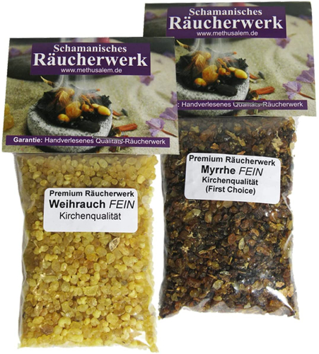 Räucherstövchen Weihrauchbrenner Räuchergefäß zum räuchern 7-tlg Räucherset mit Weihrauch & Myrrhe.