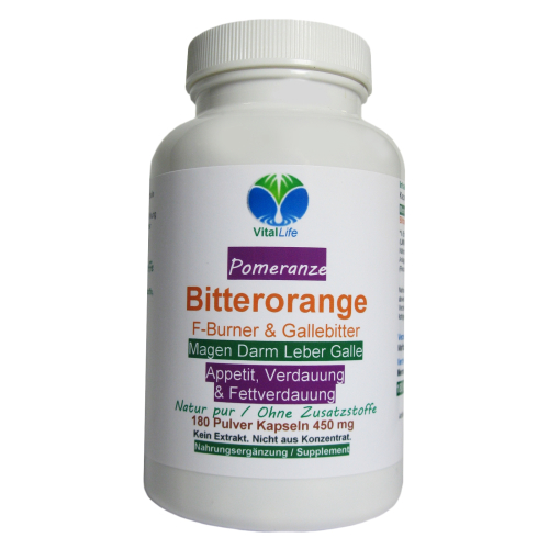 Bitterorange F-Burner & Gallebitter 720 Pulver Kapseln