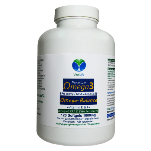 Omega 3 Fettsäuren EPA & DHA 480 (4x120) Softgel Kapseln