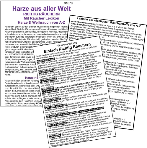 ZIRBENHARZ zum räuchern 6-tlg SET 2x50ml Harz der Tiroler Zirbe Zirbenkiefer reines ZIRBENHOLZHARZ [Waldweihrauch] Räucherwerk für Hausreinigung und Rauhnächte.
