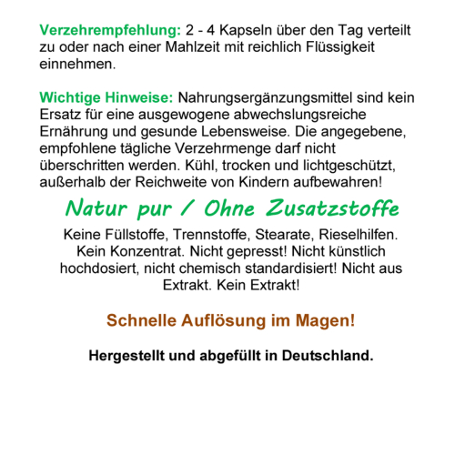 Verdauung anregen NATÜRLICHER Verdauungshelfer KÜMMEL 120 Verdauungs-Kapseln