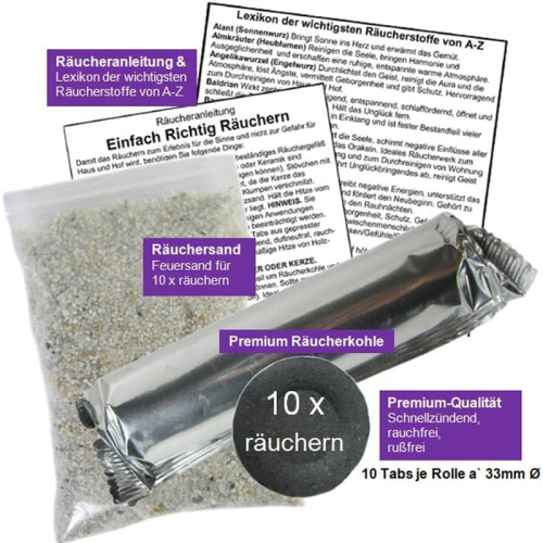 Energetische HAUSREINIGUNG [Kräuter & Engel] 12-tlg RÄUCHER-Set zum RÄUCHERN von Räumen, Haus, Wohnung, Praxis.