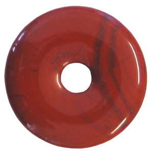 Jaspis rot Donut Anhänger ca. 35mm