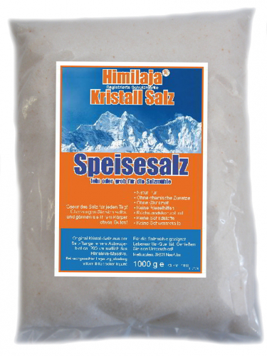 Kristallsalz südliche HIMALAYA Region - Salz fein 1000g Speisesalz