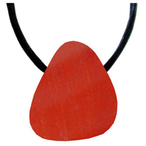 Jaspis rot Schmeichelstein gebohrt ca. 2-4cm