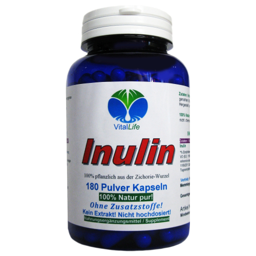 Inulin aus der Zichorie-Wurzel 720 Pulver Kapseln