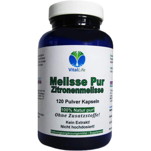 Melisse Zitronenmelisse 120 Kapseln NERVENKRAUT FRAUENWOHL HERZTROST 100% NATUR PUR - OHNE Zusatzstoffe!