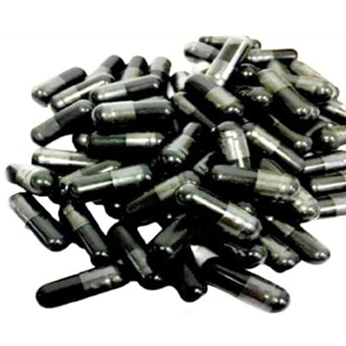 Shungit Edel Schungit aus Karelien 180 Pulver Kapseln