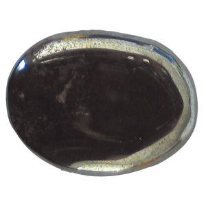 Hämatit Jumbo Schlaf-Stein mit Täschchen und Beschreibung ca. 6-7cm