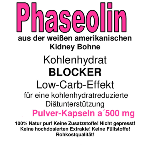 Phaseolin weiße Kidney Bohne 720 Pulver Kapseln