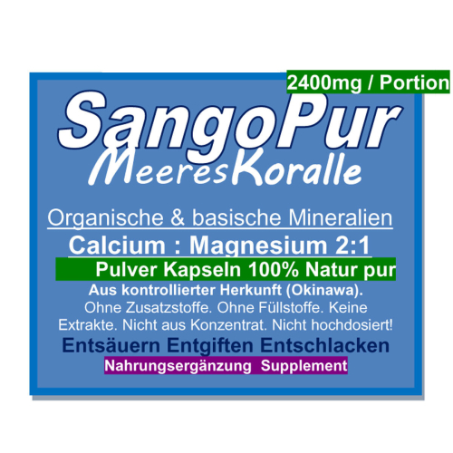 Sango Pur 2:1 Meereskoralle 180 Kapseln