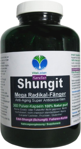 Edelschungit Edler Schungit 360 Pulver Kapseln aus Karelien unterstützt Dein Wohlgefühl im Alltag auf natürliche Weise und gilt in der Volksmedizin als mächtige Energiequelle für innere Ruhe, Erdung, Balance und Ausgeglichenheit. 100% edler Schungit in Ka