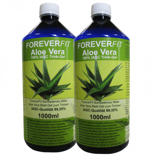 ForeverFit Aloe Vera Trinkgel 2 x 1000ml Flasche