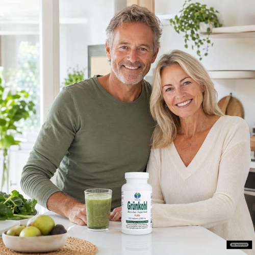 GRÜNKOHL Kale 720 Kapseln Sulforaphan Lutein ANTIOXIDANTIEN BASISCHES Superfood. 100% NATUR pur [OHNE ZUSATZSTOFFE] 3 + 1 UMSONST Angebot
