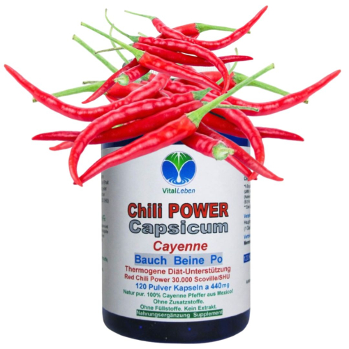 Red Chili F-BURNER CAPSICUM 120 Kapseln Fettbrenner SEXY BOOTY, SHAPY BODY, TRAUMFIGUR. POWER-Diät Unterstützung & (Fett) Stoffwechsel [ Bauch Beine Po ] OHNE Zusatzstoffe!