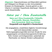Immunstark - Kapuzinerkresse + Meerrettich + Acerola 100% NATÜRLICHES Vitamin C 360 Pulver Kapseln