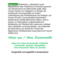 Mutterkraut + Weidenrinde 120 Kapseln Natur Pur ohne Zusatzstoffe