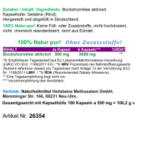 Bockshornklee Fenugreek aktiviert ganze Samen 180 Kapseln Ohne Zusatzstoffe Natur Pur