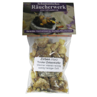 ZIRBENHARZ Österreich 50ml Harz der Tiroler Zirbe Zirbel Zirbelkiefer zum räuchern ZIRBENHOLZHARZ [Waldweihrauch] Räucherwerk.