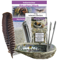 8-tlg Smudge Kit Räucherset INDIAN-SPIRIT