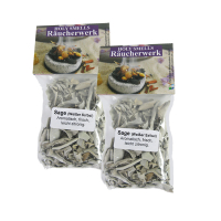 Räucherset Energetische Hausreinigung zum räuchern 14-tlg Set 6x Räucherwerk, weißer Salbei, Palo Santo nach INDIANISCHER / SCHAMANISCHER Tradition mit Zubehör.