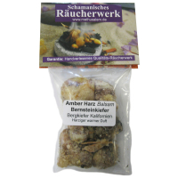 Amberbaum Bernstein-Kiefer Harz Waldweihrauch zum räuchern für energetische Hausreinigung und Raunächte - 100% Natur Räucherwerk 50ml