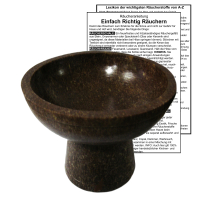 Räucherkelch Naturstein braun ca. 12cm