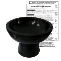 Räucherkelch Naturstein schwarz ca. 12cm