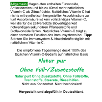 Hagebutte natürliches Vitamin-C 360 Pulver Kapseln