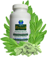 Bärlauch 120 Kapseln Wilder Frischblatt Bärlauch nach Hildegard von Bingen - ANTIOXIDANTIEN (Chlorophyll) und schwefelhaltige sekundäre Pflanzenstoffe - OHNE Zusatzstoffe.