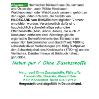 Wilder Frischblatt Bärlauch nach Hildegard von Bingen 180 Kapseln