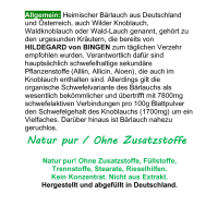 Wilder Frischblatt Bärlauch nach Hildegard von Bingen 360 Kapseln