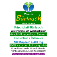 Wilder Frischblatt Bärlauch nach Hildegard von Bingen 720 Kapseln
