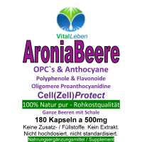 Aronia Beeren OPC Cell Zell/Protect 180 Pulver Kapseln Vitamine & Mineralien