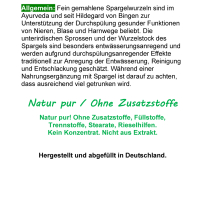 Spargel Spargelwurzel 360 Kapseln Asparagus, Shatavari NATUR ADAPTOGEN. OHNE Zusatzstoffe.