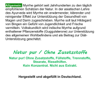 Guggul Indische Myrrhe Ayurveda Guggulsterone 360 Pulver Kapseln