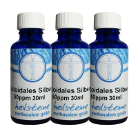 5x 30ml Kolloidales Silber & Spray 50 PPM (150ml) 9-tlg