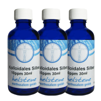 5x 30ml Kolloidales Silber & Spray 10 PPM (150ml) 9-tlg