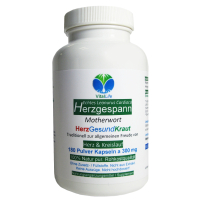 Echtes HERZGESPANNKRAUT 180 Kapseln Herzgespann [Herz & Kreislauf] HerzGesundKraut nach Hildegard von Bingen (Motherwort Leonurus Cardiaca) 100% NATUR PUR! Ohne ZUSATZSTOFFE.